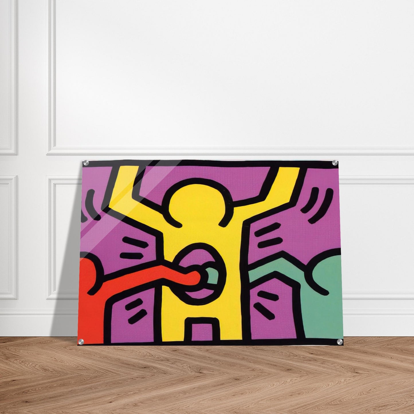POP SHOP 1 1987 - Keith Haring Acrylic Print - 70x100 cm / 28x40″ inches