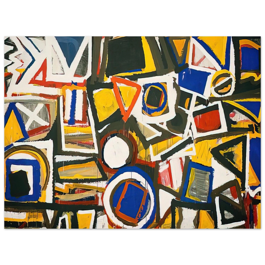 Al Held - Taxi Cab II  75x100 cm / 30x40inches Fine Art Poster