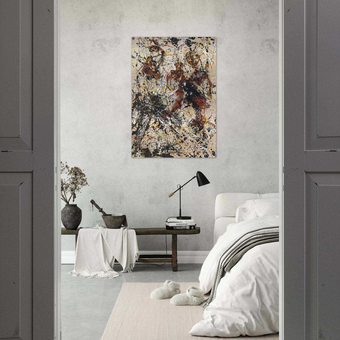 NUMBER 12 1949 - Jackson Pollock Brushed Aluminum Print - 70x100 cm / 28x40 inches | Jackson Pollock Aluminum Print | Jackson Pollock Prints