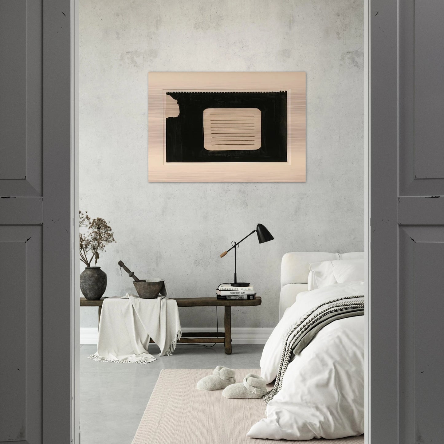 Untitled - 1962 - Donald Judd Brushed Aluminum Print - 70x100 cm / 28x40 inches | Donald Judd Aluminum Print | Donald Judd Prints