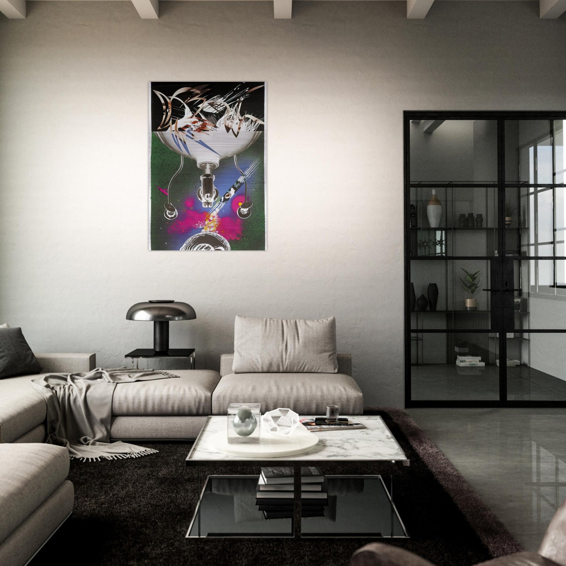 Where the Water Goes - James Rosenquist Brushed Aluminum Print - 70x100 cm / 28x40 inches | James Rosenquist Aluminum Print | James Rosenquist Prints