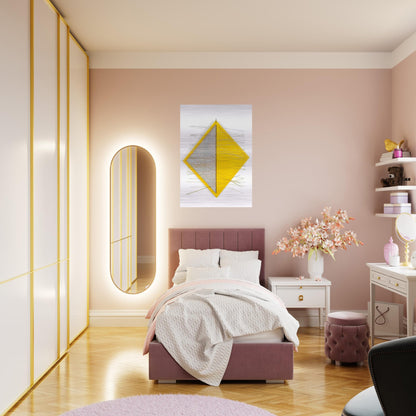 PETITE LOSANGE JAUNE - Jesus Rafael Soto Brushed Aluminum Print - 70x100 cm / 28x40 inches | Jesus Rafael Soto Aluminum Print | Jesus Rafael Soto Prints