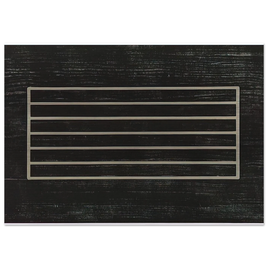 Untitled - Minimalism - Donald Judd Brushed Aluminum Print - 70x100 cm / 28x40 inches | Donald Judd Aluminum Print | Donald Judd Prints