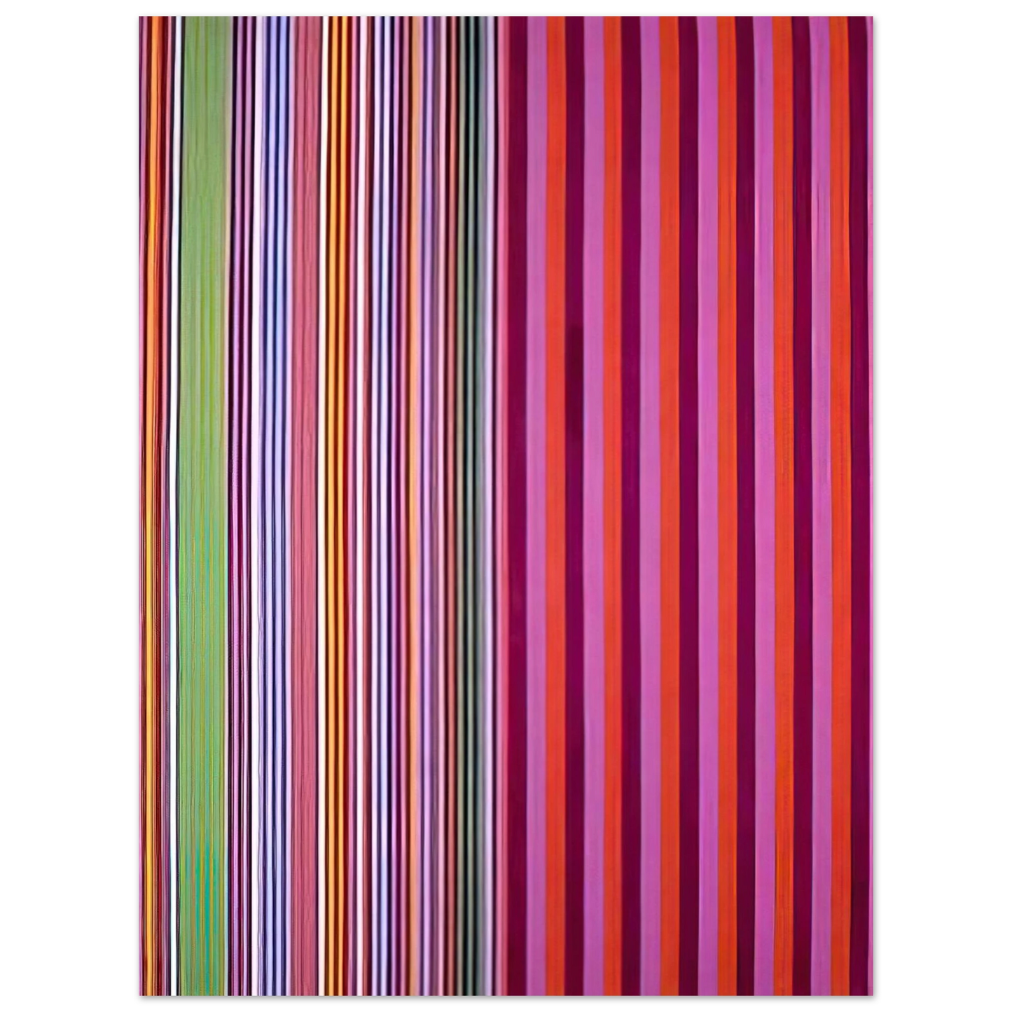 Gene Davis - Red Baron - 1966  75x100 cm / 30x40inches Fine Art Poster