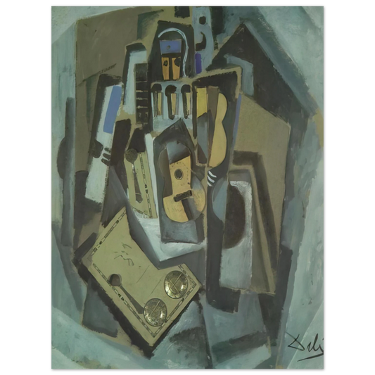 Salvador Dali - PIERROT AND GUITAR  75x100 cm / 30x40inches Fine Art Poster