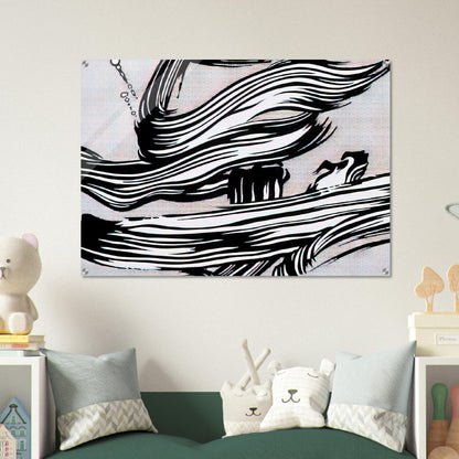 BRUSHSTROKES 1968 - Roy Lichtenstein Acrylic Print - 70x100 cm / 28x40″ inches