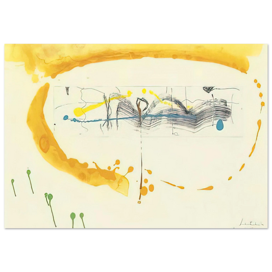 Helen Frankenthaler - Making Music - 2000 Wall art - 13x18 cm / 5x7 inches - Fine Art Poster-canvas - -