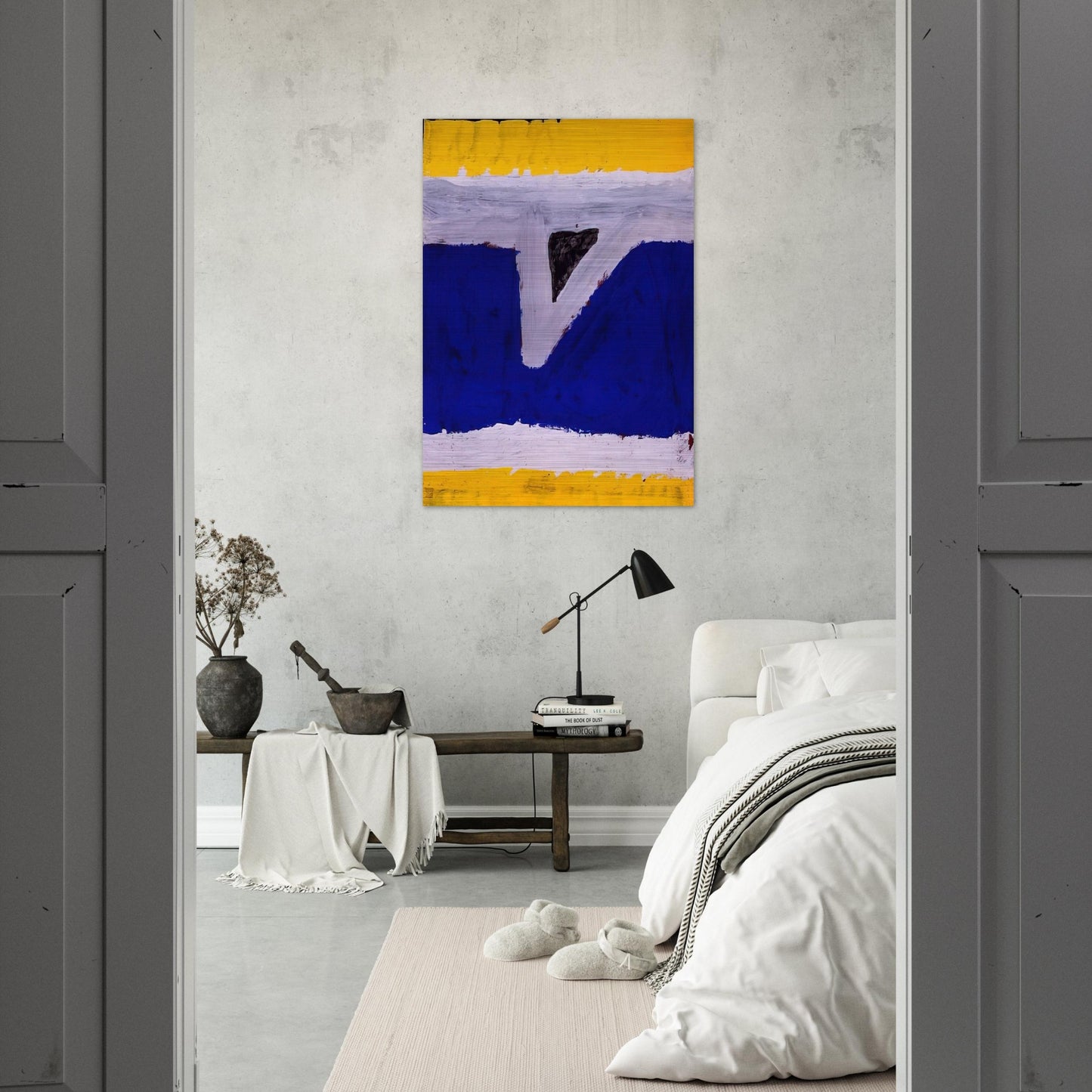 Untitled  G-60-06  - Al Held Brushed Aluminum Print - 70x100 cm / 28x40 inches | Al Held Aluminum Print | Al Held Prints