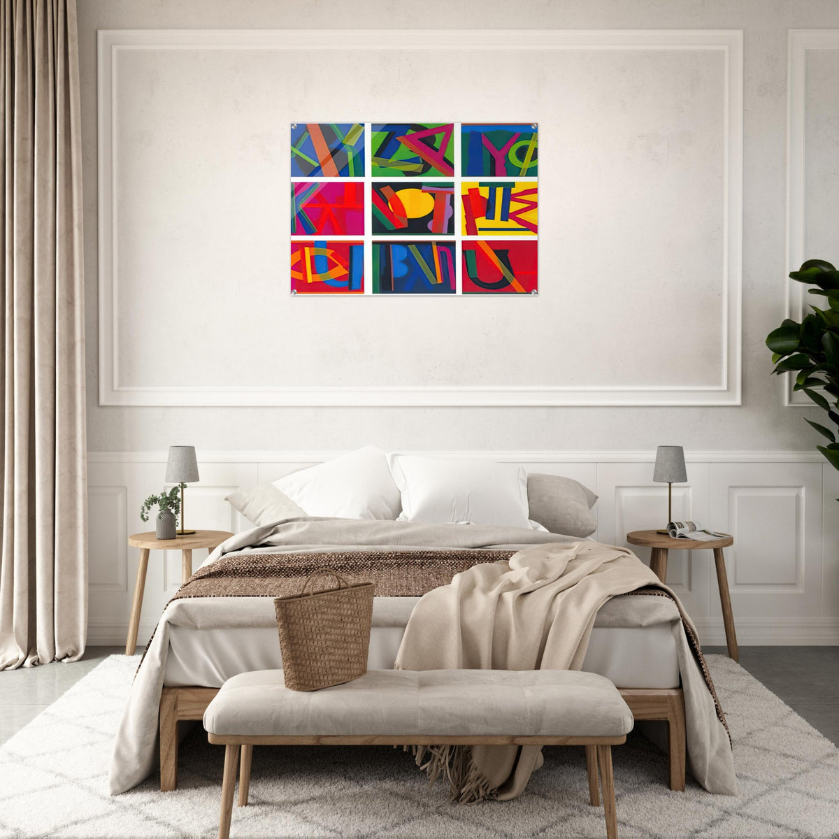 Untitled - Lettrism - Joao Vieira Acrylic Print - 70x100 cm / 28x40″ inches