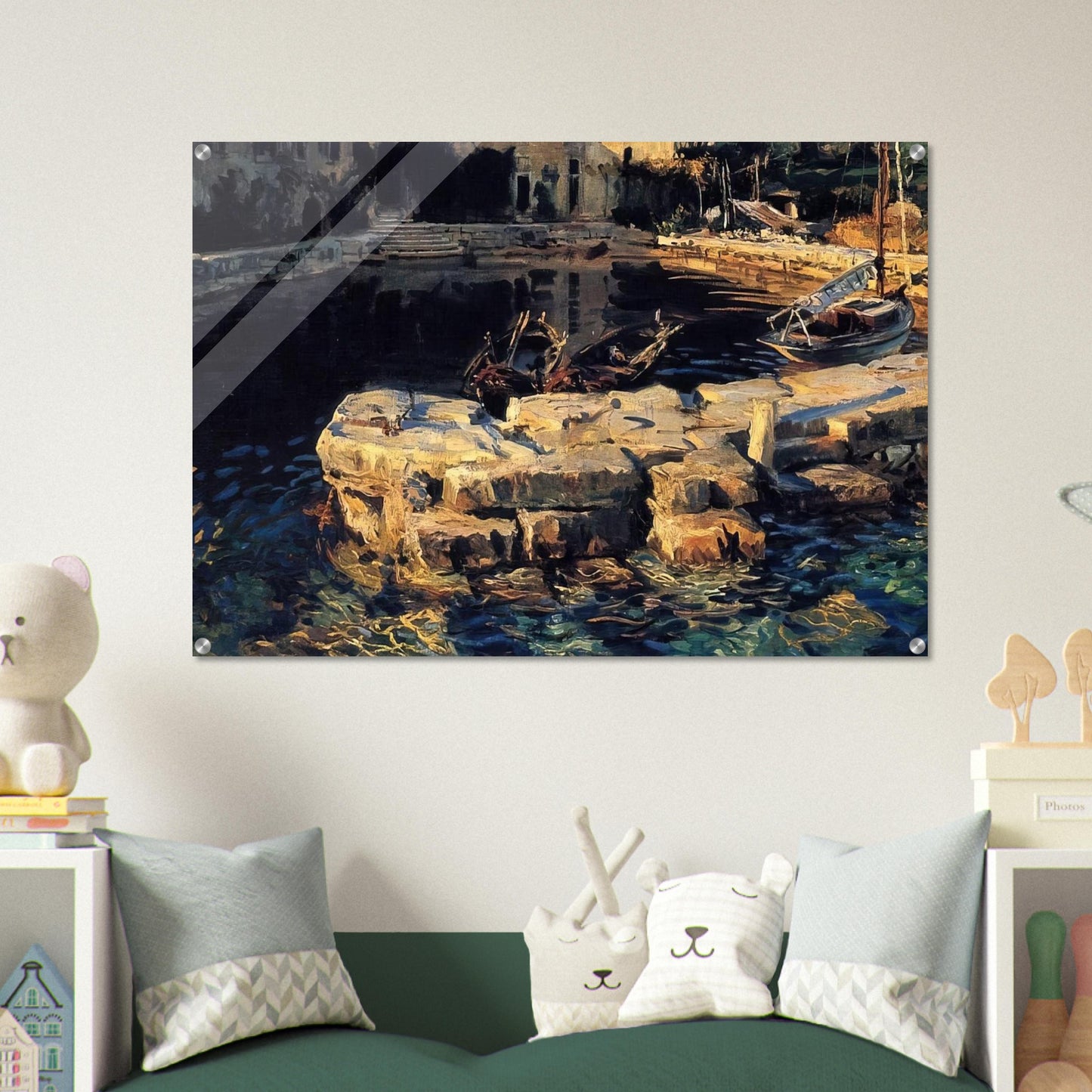 San Vigilio, Lake Garda - John Singer Sargent Acrylic Print - 70x100 cm / 28x40″ inches | John Singer Sargent Wall Art | John Singer Sargent Prints