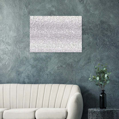 19651 - ∞, Detail - Conceptual Art - Roman Opalka Brushed Aluminum Print - 70x100 cm / 28x40 inches | Roman Opalka Aluminum Print | Roman Opalka Prints
