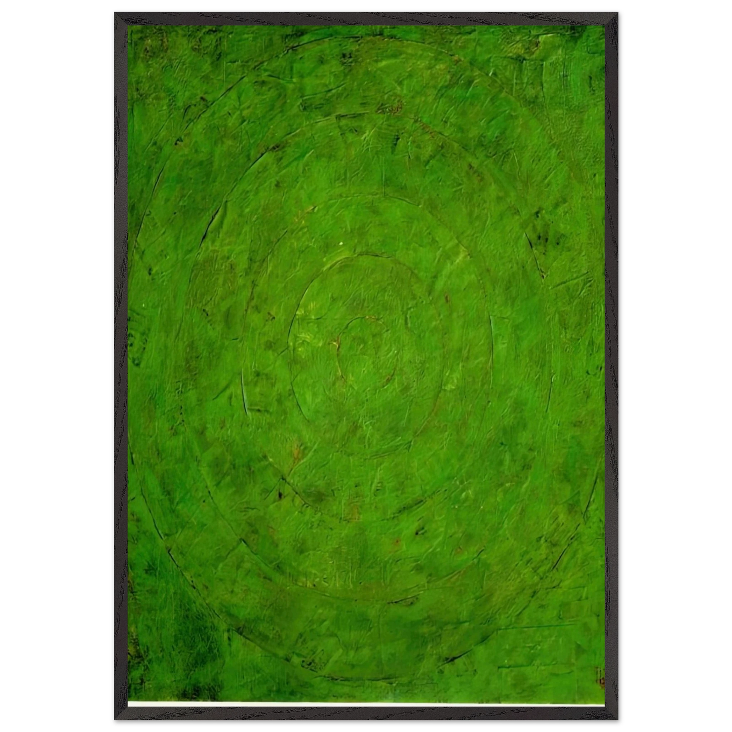 GREEN TARGET - Jasper Johns 70x100 cm / 28x40 inches Framed Art Print – Black Wooden Frame