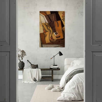 THE GUITAR 1914 - Juan Gris Brushed Aluminum Print - 70x100 cm / 28x40 inches | Juan Gris Aluminum Print | Juan Gris Prints