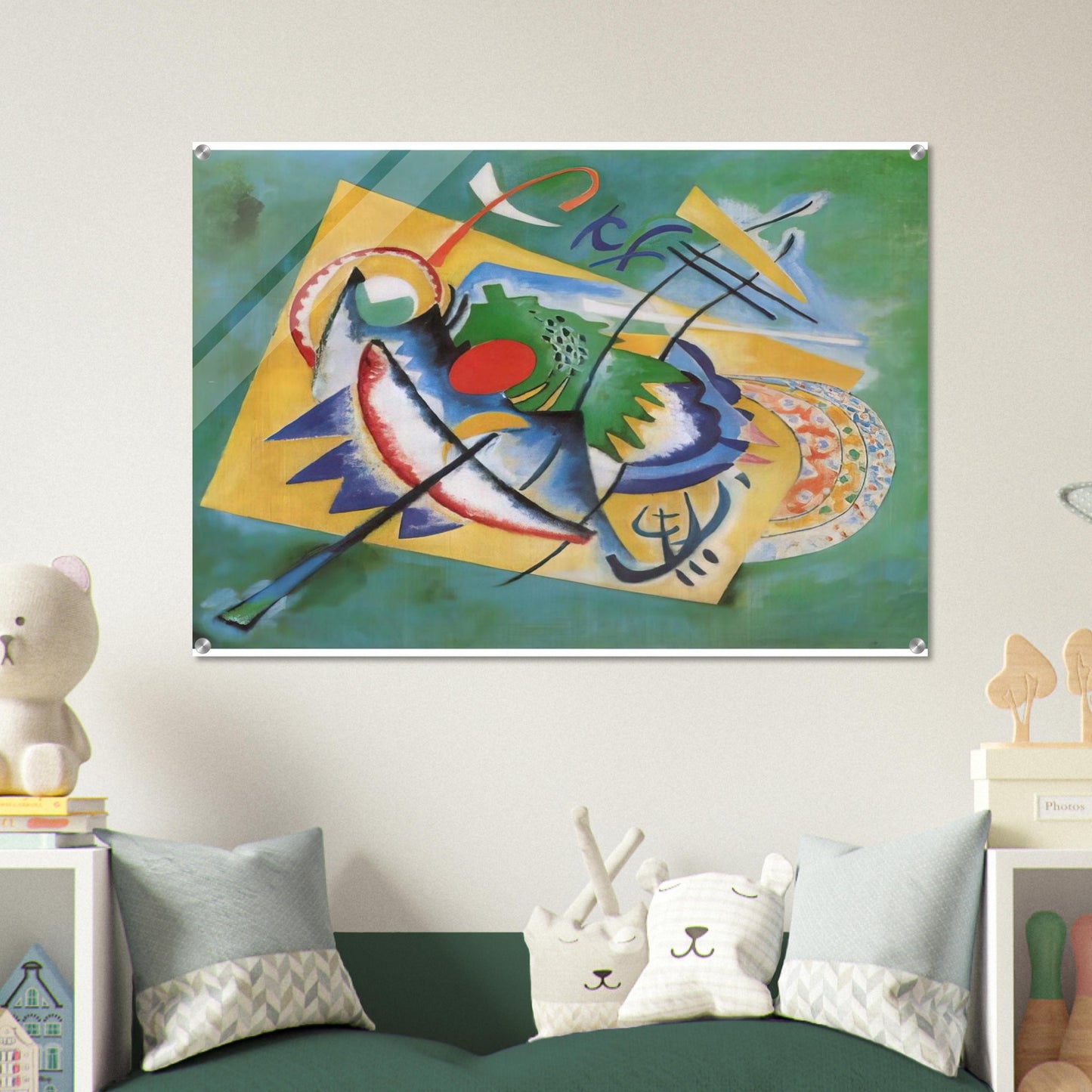 RED OVAL 1920 - Wassily Kandinsky Acrylic Print - 70x100 cm / 28x40″ inches