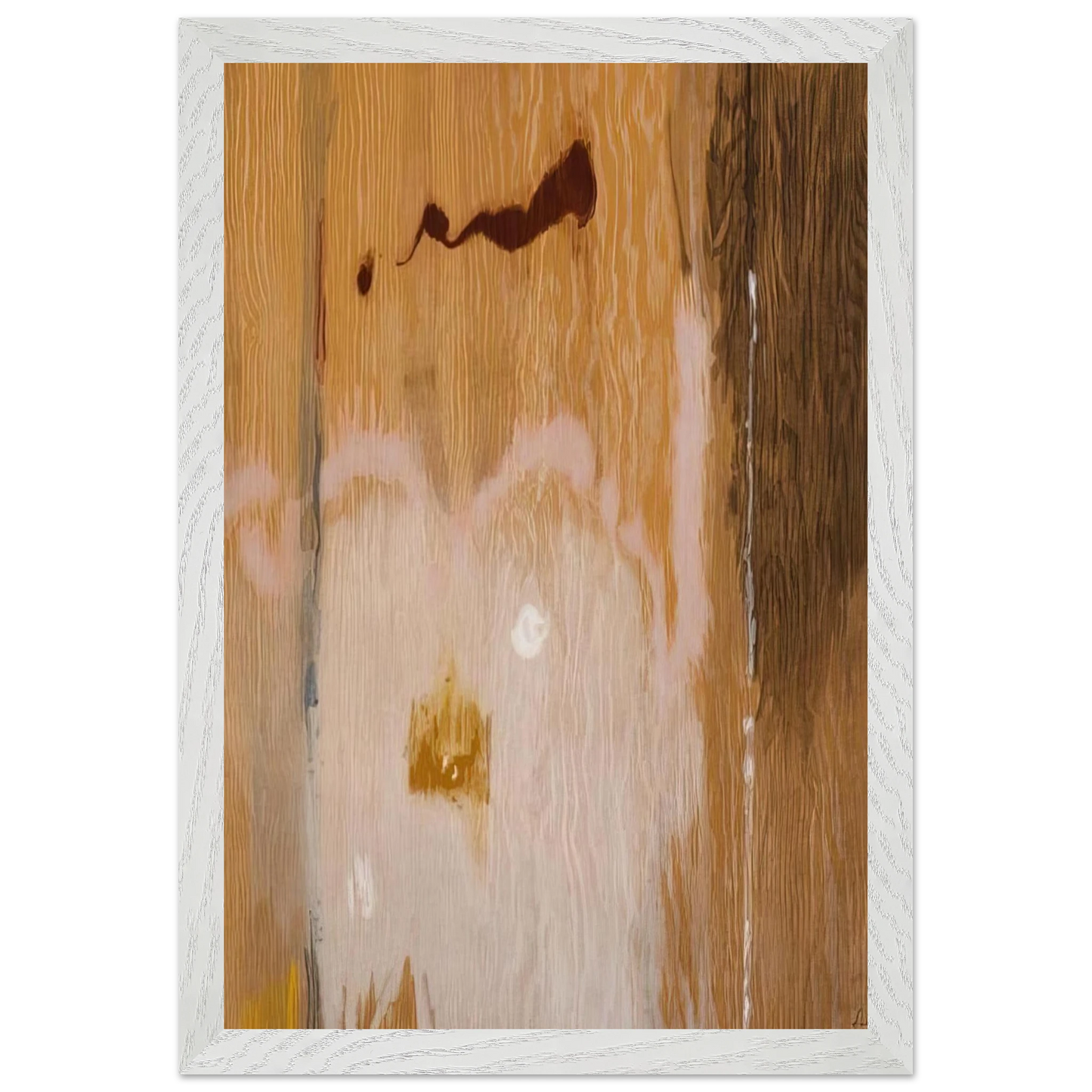 Helen Frankenthaler - Tales of Genji VI - 1998 Wall art - 21x29.7 cm / 8x12" - Premium Wooden Framed Poster With Fine Art Paper-canvas - White frame