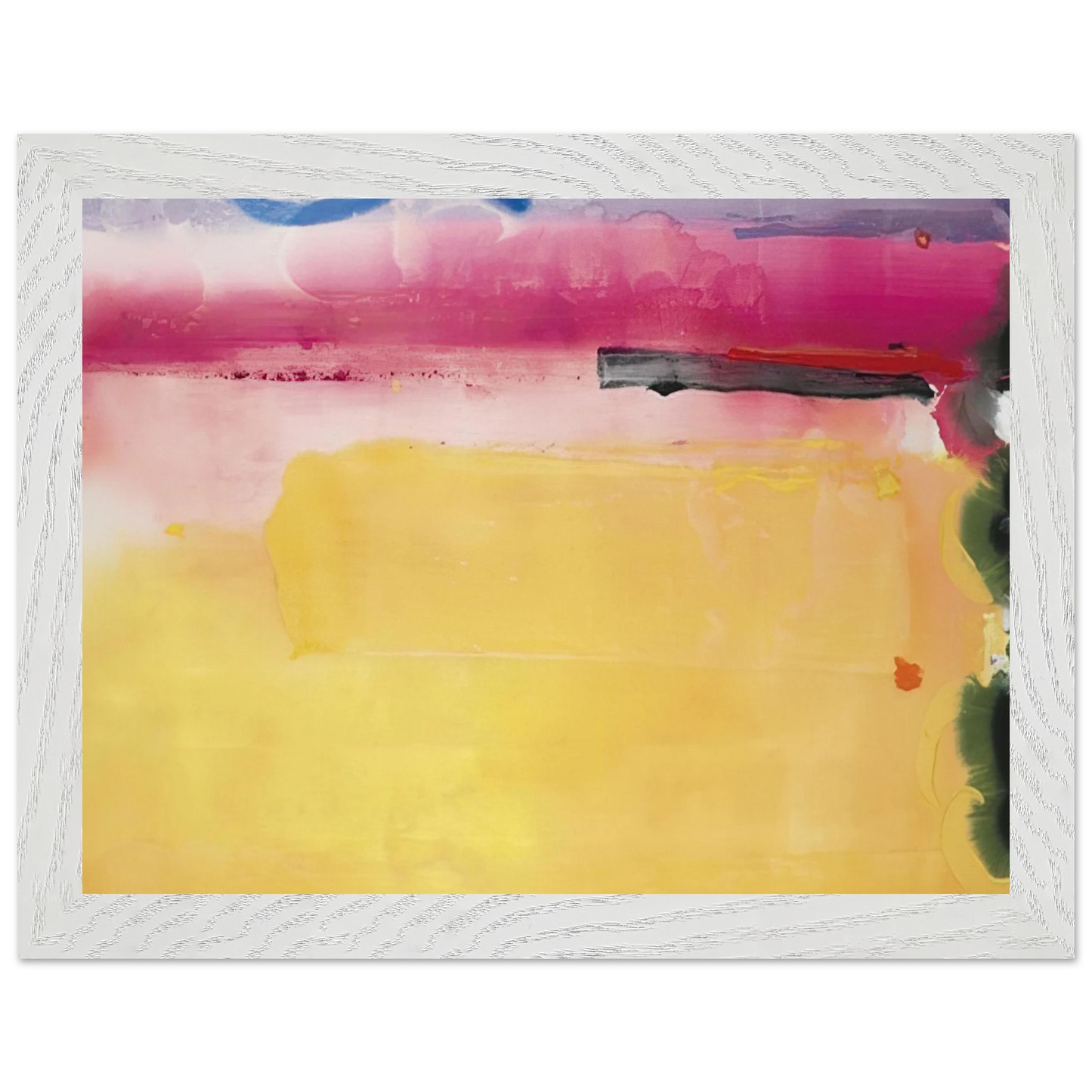 Helen Frankenthaler - Black-Eyed Susan - 1988 Wall art - 50x70 cm / 20x28 inches - Premium Wooden Framed Poster With Fine Art Paper-canvas - Black frame