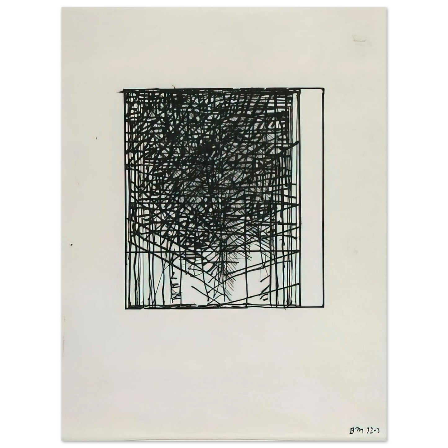 Brice Marden - Suicide Note - 1973  75x100 cm / 30x40inches Fine Art Poster