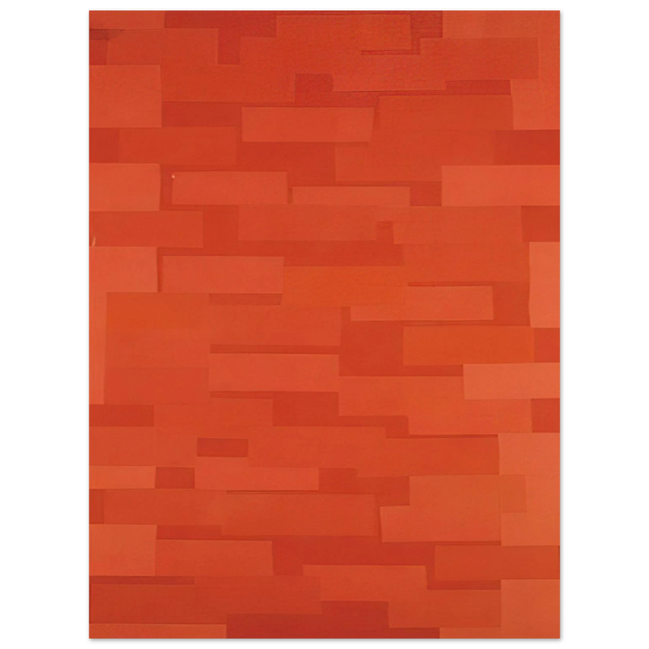 Ad Reinhardt - Number 5 Red Wall - 1952  75x100 cm / 30x40inches Fine Art Poster