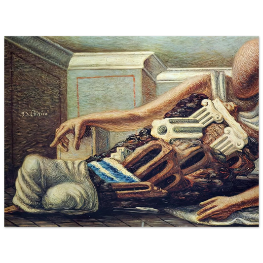 Giorgio de Chirico - ARCHAEOLOGIST  75x100 cm / 30x40inches Fine Art Poster