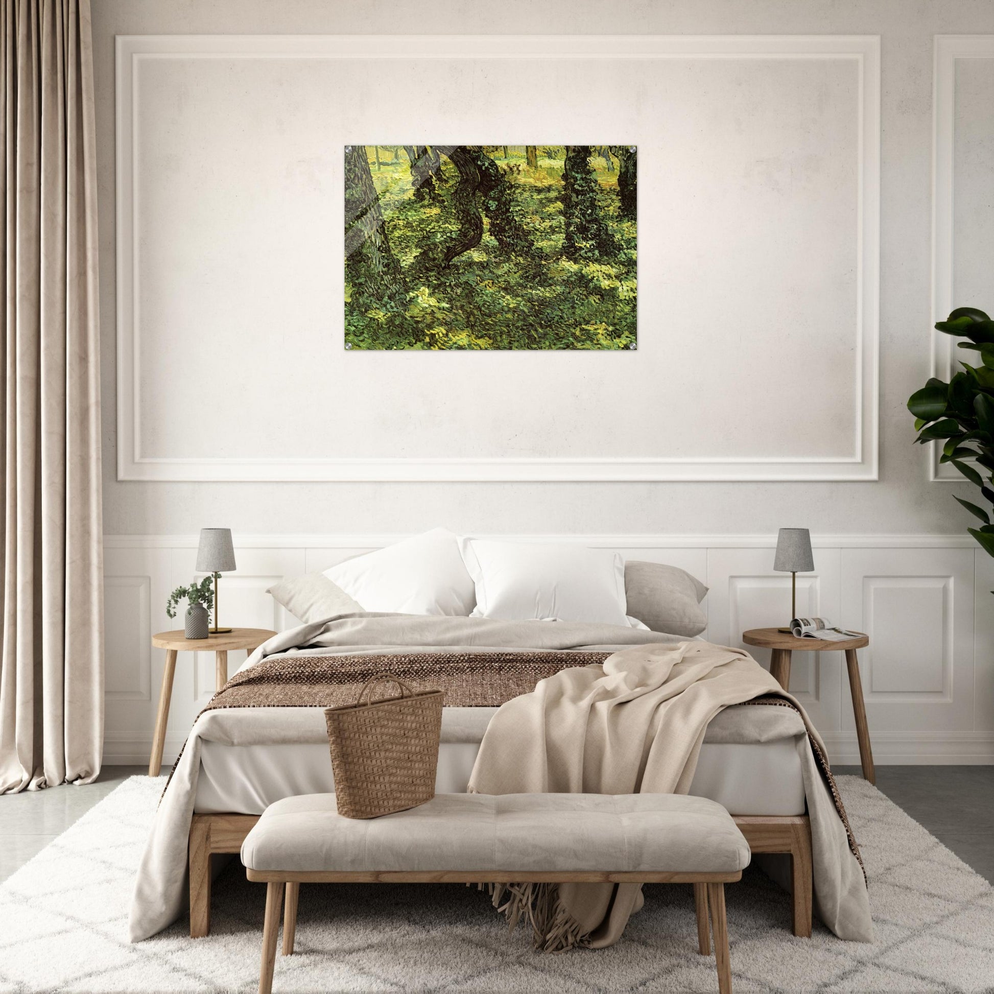 Trunks of Trees with Ivy - Vincent van Gogh Acrylic Print - 70x100 cm / 28x40″ inches | Vincent van Gogh Wall Art | Vincent van Gogh Prints