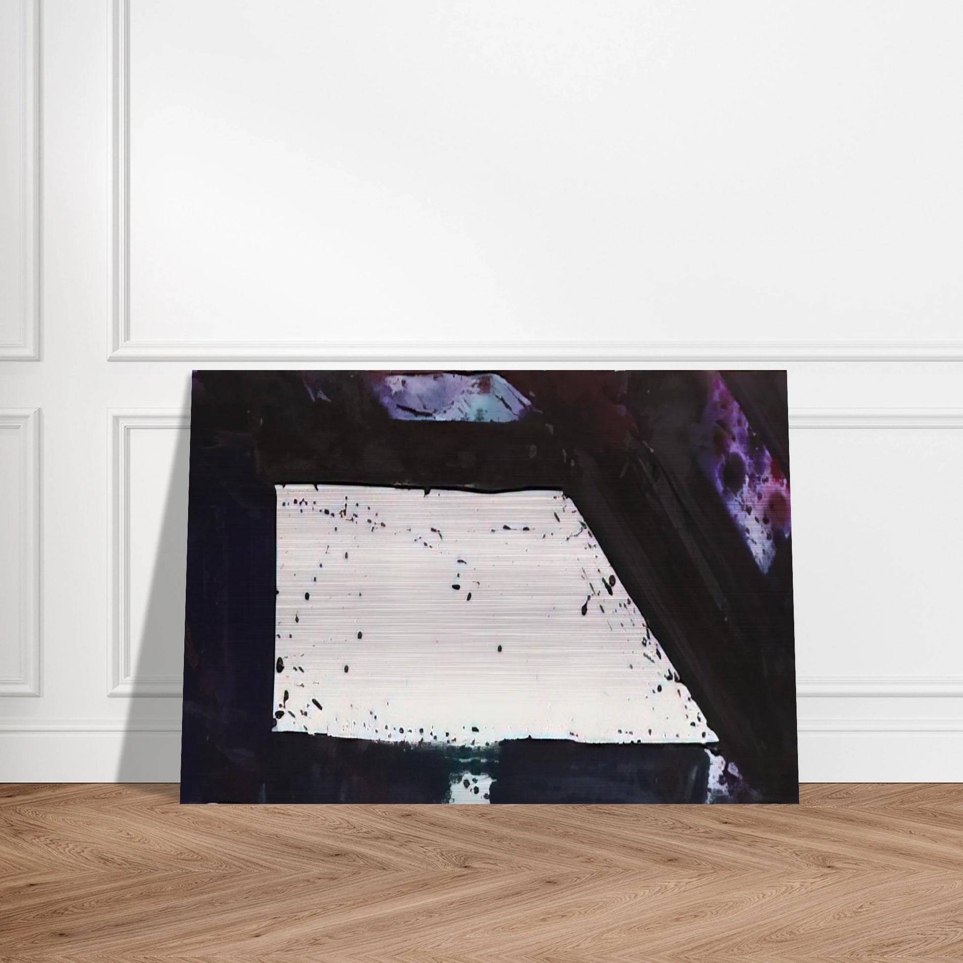 Untitled  Purple Edge  - Sam Francis Brushed Aluminum Print - 70x100 cm / 28x40 inches | Sam Francis Aluminum Print | Sam Francis Prints