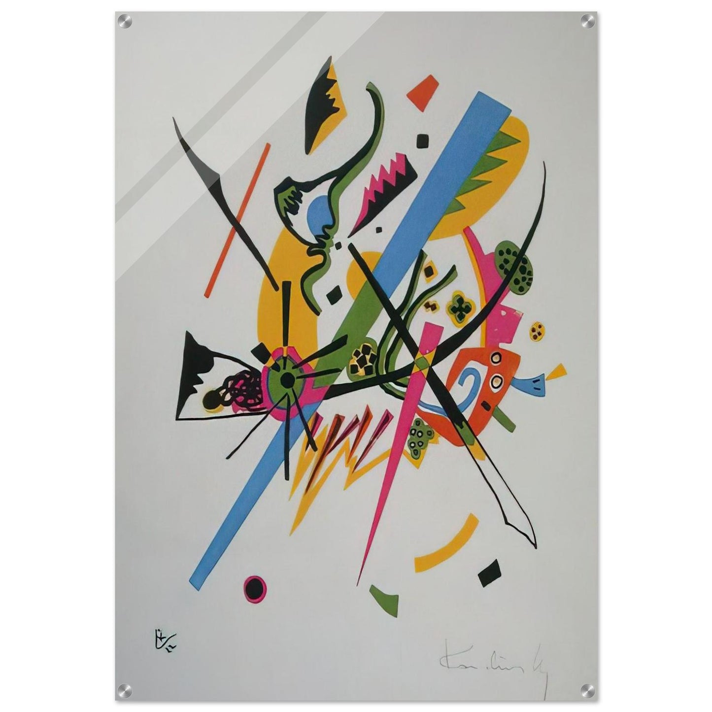 SMALL WORLDS 1922 - Wassily Kandinsky Acrylic Print - 70x100 cm / 28x40″ inches