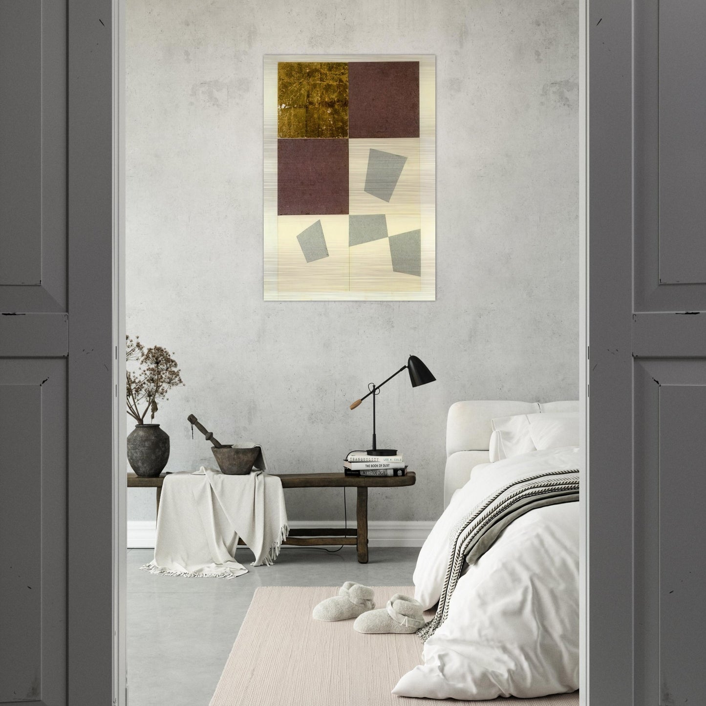 Geometric Collage - Jean Arp Brushed Aluminum Print - 70x100 cm / 28x40 inches | Jean Arp Aluminum Print | Jean Arp Prints