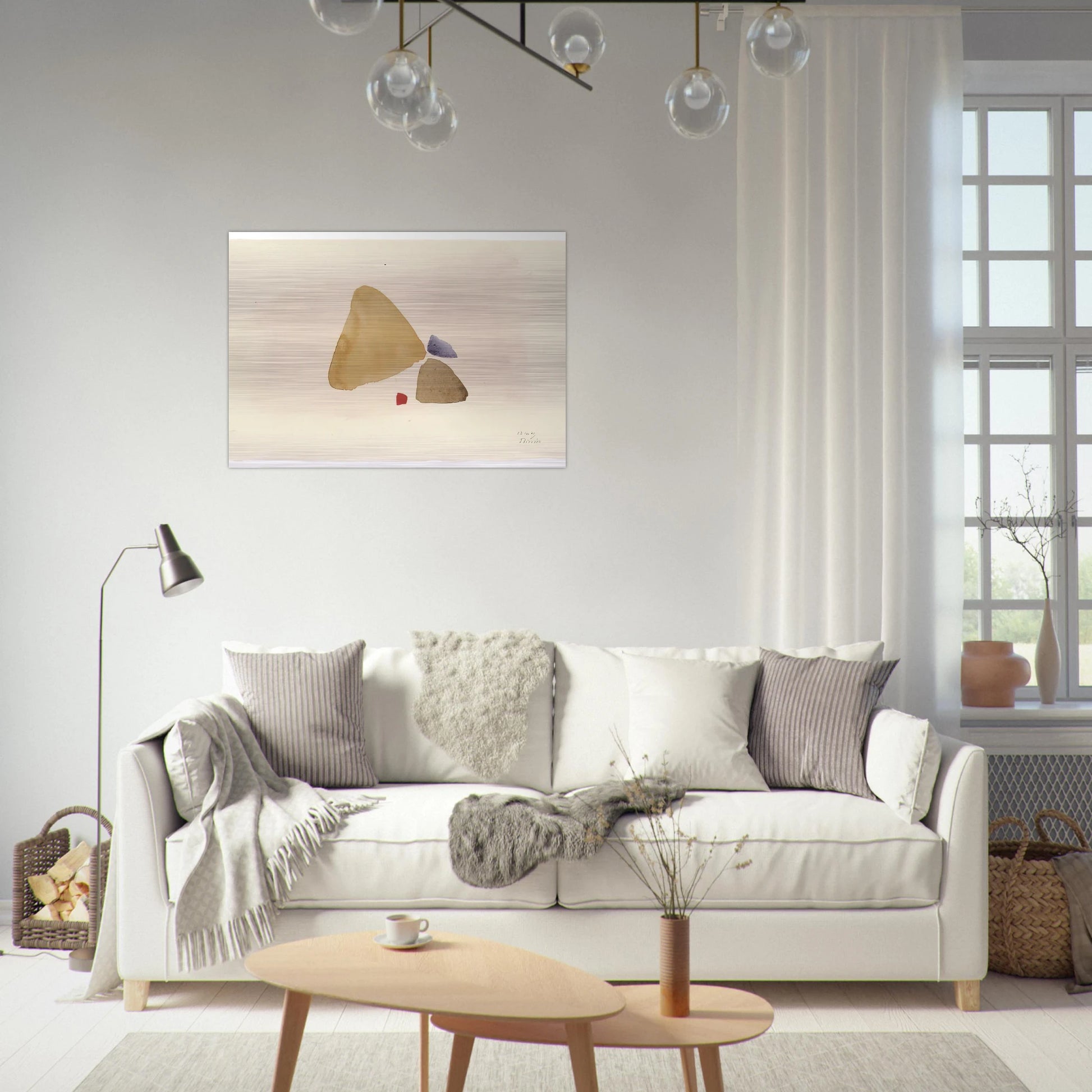 23.10.49 - 1949 - Julius Bissier Brushed Aluminum Print - 70x100 cm / 28x40 inches | Julius Bissier Aluminum Print | Julius Bissier Prints