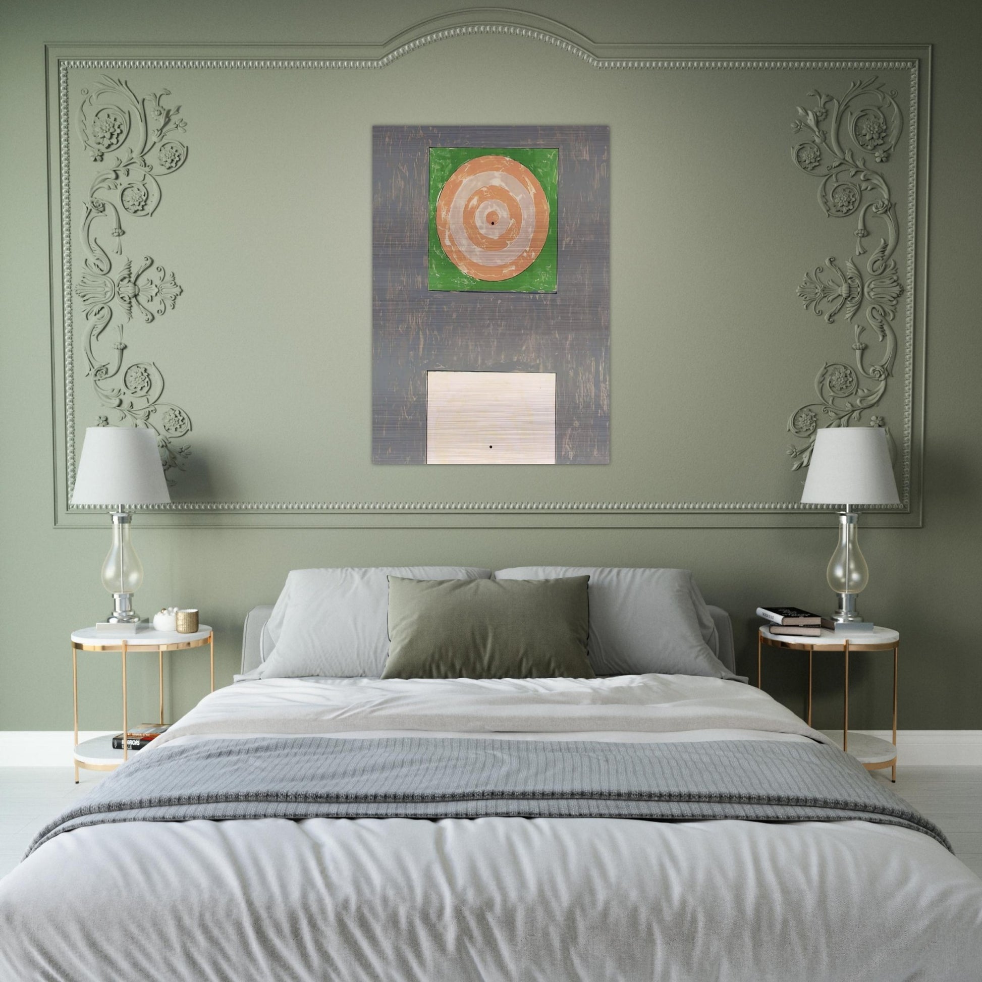 TARGETS ULAE 41 - Jasper Johns Brushed Aluminum Print - 70x100 cm / 28x40 inches | Jasper Johns Aluminum Print | Jasper Johns Prints