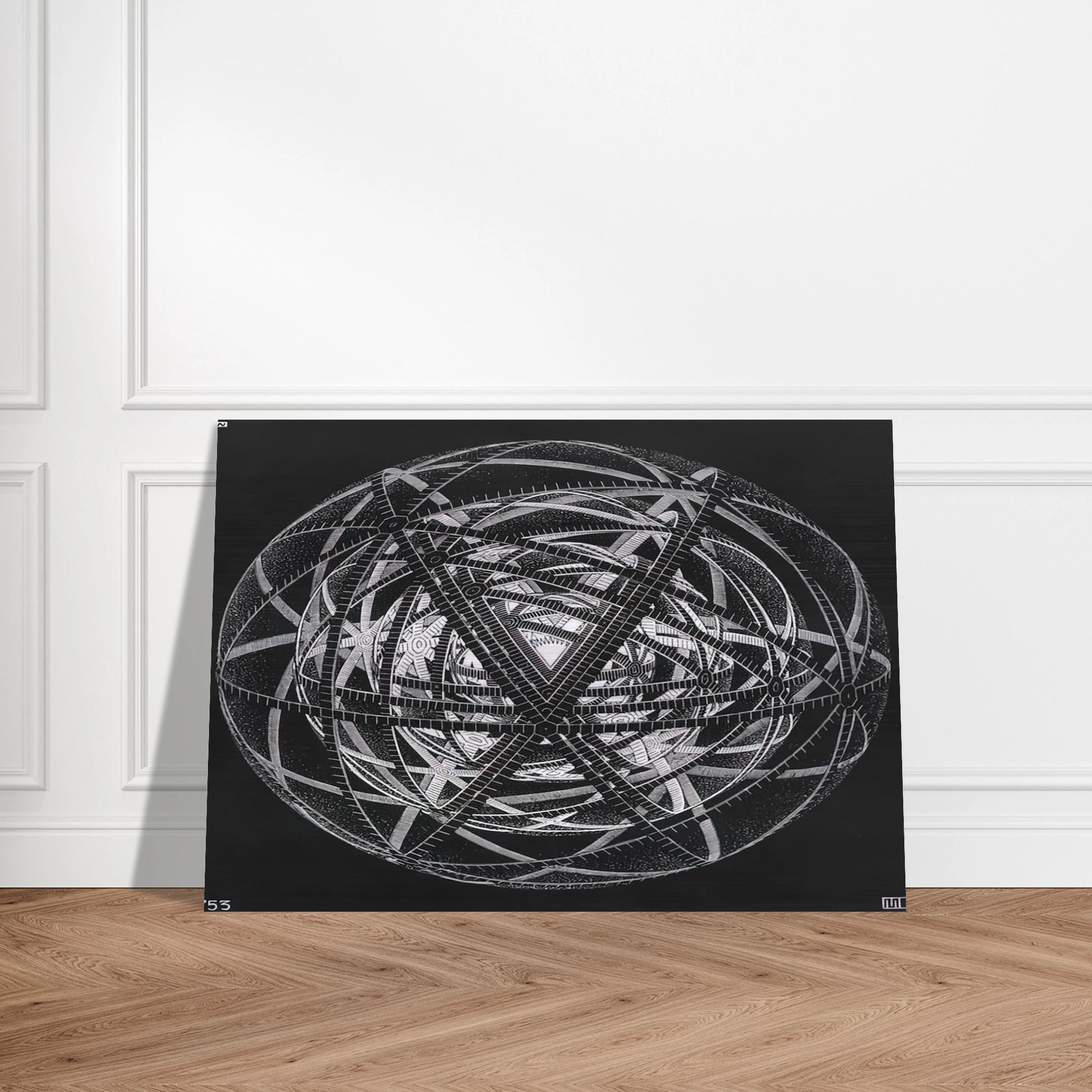 CONCENTRIC RINDS - MC Escher Brushed Aluminum Print - 70x100 cm / 28x40 inches | MC Escher Aluminum Print | MC Escher Prints