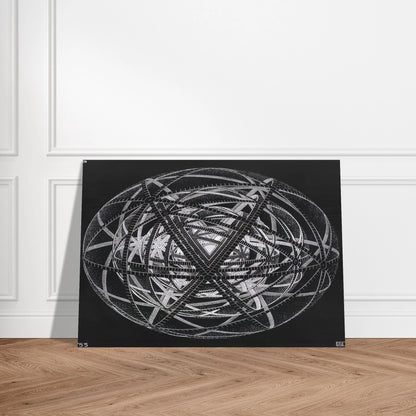 CONCENTRIC RINDS - MC Escher Brushed Aluminum Print - 70x100 cm / 28x40 inches | MC Escher Aluminum Print | MC Escher Prints