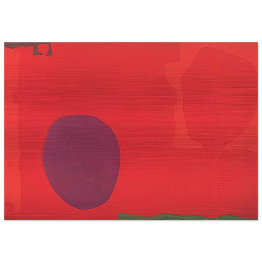 Cadmium with Violet, Scarlet, Emerald, Lemon and Venetian - 1969 - Patrick Heron Brushed Aluminum Print - 70x100 cm / 28x40 inches | Patrick Heron Aluminum Print | Patrick Heron Prints