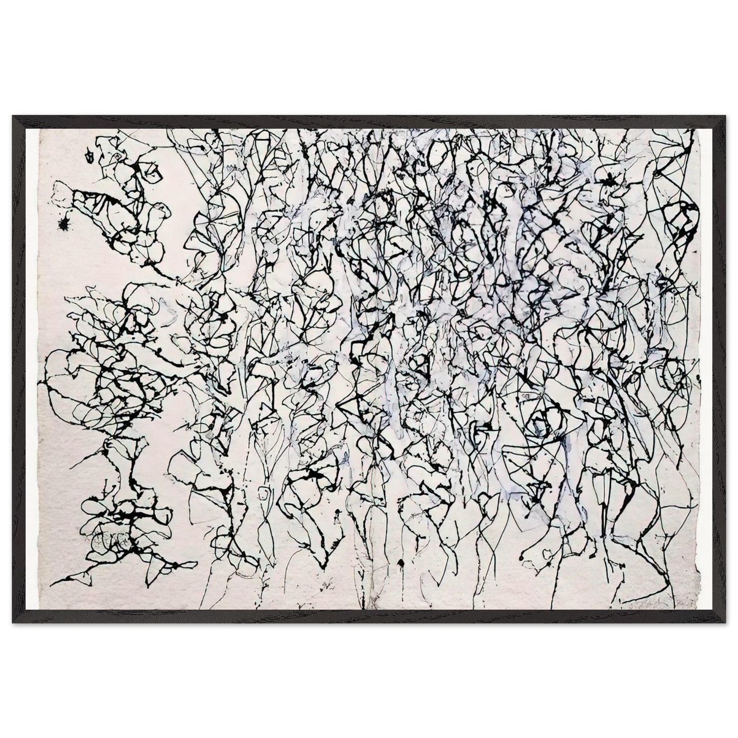 Dont Bungle the Jungle - 1989 - Brice Marden 70x100 cm / 28x40 inches Framed Art Print – Black Wooden Frame