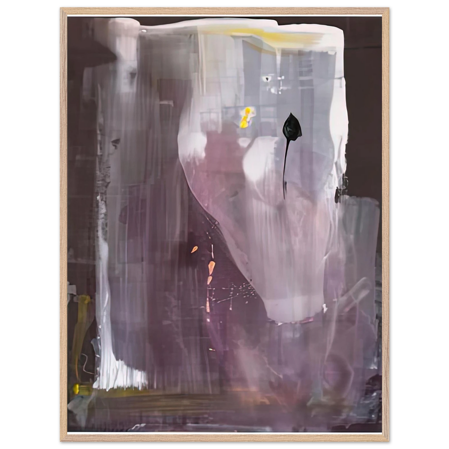 Helen Frankenthaler - Portrait of Margaretha Trip, 1980- Wall Art - 21x29.7 cm / 8x12" - Premium Wooden Framed Poster With Fine Art Paper-canvas - Wood frame