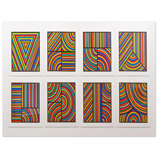 Sol LeWitt - Color Bands Wadsworth Portfolio  75x100 cm / 30x40inches Fine Art Poster