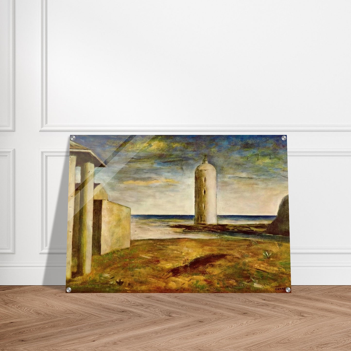EL FARO 1928 - Carlo Carra Acrylic Print - 70x100 cm / 28x40″ inches