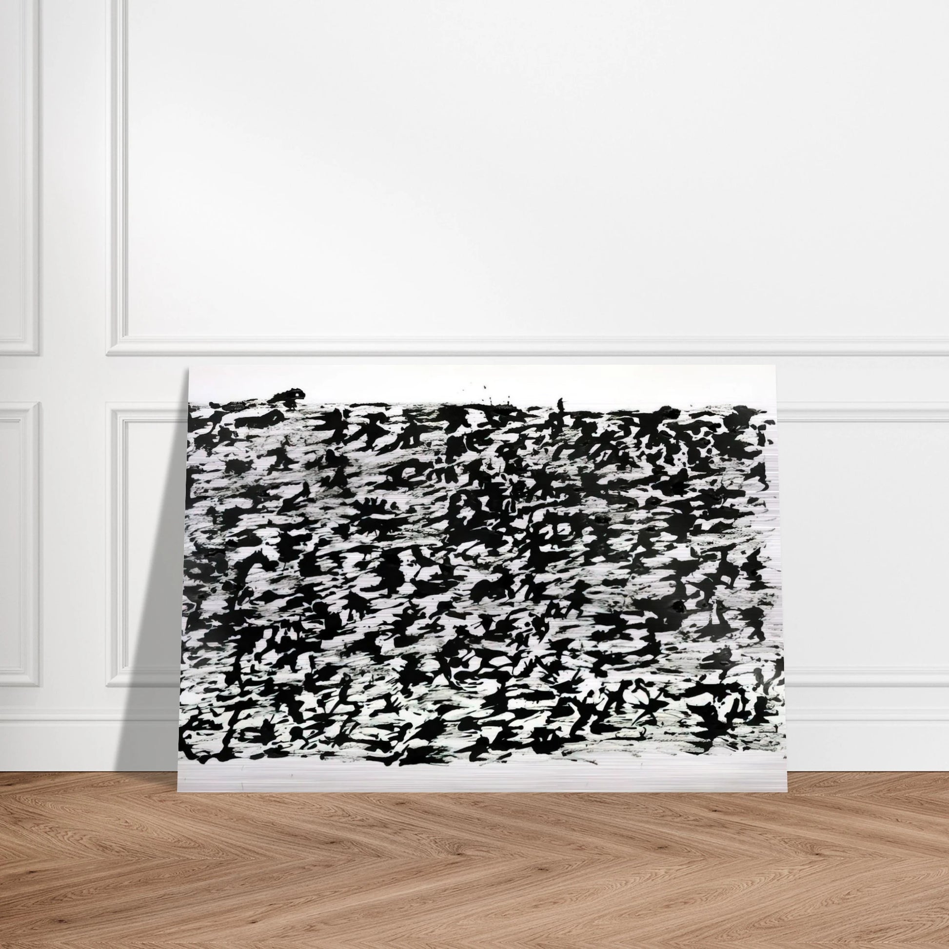UNTITLED CHINESE INK DRAWING 1961 - Henri Michaux Brushed Aluminum Print - 70x100 cm / 28x40 inches | Henri Michaux Aluminum Print | Henri Michaux Prints
