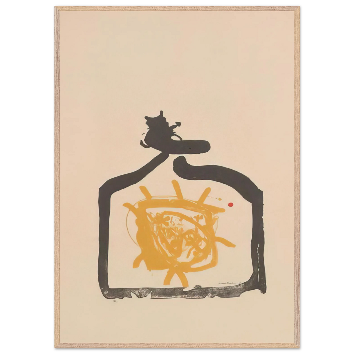 Helen Frankenthaler - May 26th Backwards - 1961 Wall art - 40x50 cm / 16x20 inches - Premium Wooden Framed Poster With Fine Art Paper-canvas - Wood frame