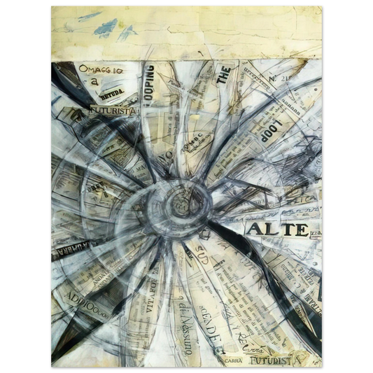 Carlo Carra - OMAGGIO A BETUDA FUTURISTA 1915  75x100 cm / 30x40inches Fine Art Poster