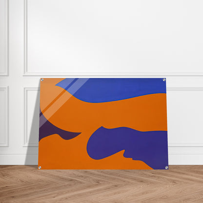 Passage ‚rosion vermillion - Fernand Leduc Acrylic Print - 70x100 cm / 28x40″ inches