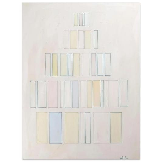 Robert Goodnough - Red and Green with Pale Colors - 1966  75x100 cm / 30x40inches Fine Art Poster