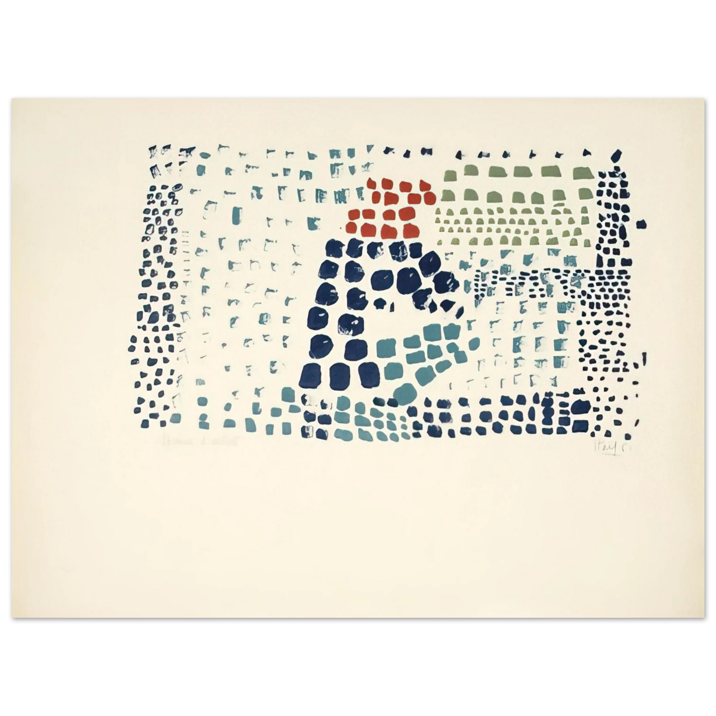 Nicolas de Stael - Study in Colour No. 1 Woimant StaÃƒÂ«l 93 - Art Informel Fine Art Poster