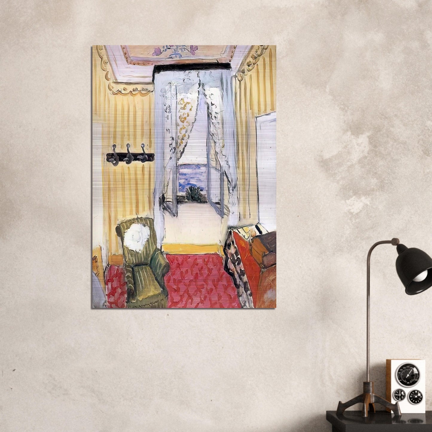 MY ROOM AT THE BEAU RIVAGE 1918 - Henri Matisse Brushed Aluminum Print - 70x100 cm / 28x40 inches | Henri Matisse Aluminum Print | Henri Matisse Prints