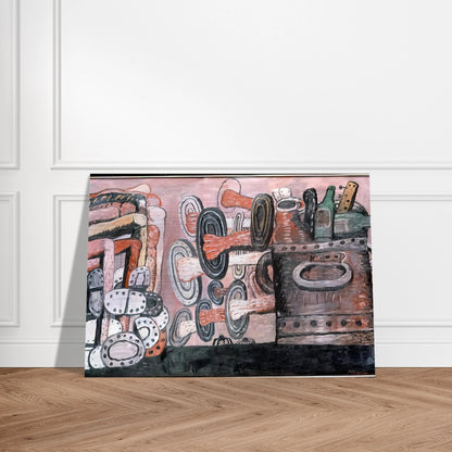 THE STREET 1977 - Philip Guston Brushed Aluminum Print - 70x100 cm / 28x40 inches | Philip Guston Aluminum Print | Philip Guston Prints