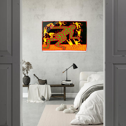 UNTITLED 1983 2 - Keith Haring Acrylic Print - 70x100 cm / 28x40″ inches
