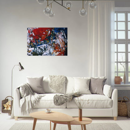 Perspectives - Jean-Paul Riopelle Brushed Aluminum Print - 70x100 cm / 28x40 inches | Jean-Paul Riopelle Aluminum Print | Jean-Paul Riopelle Prints