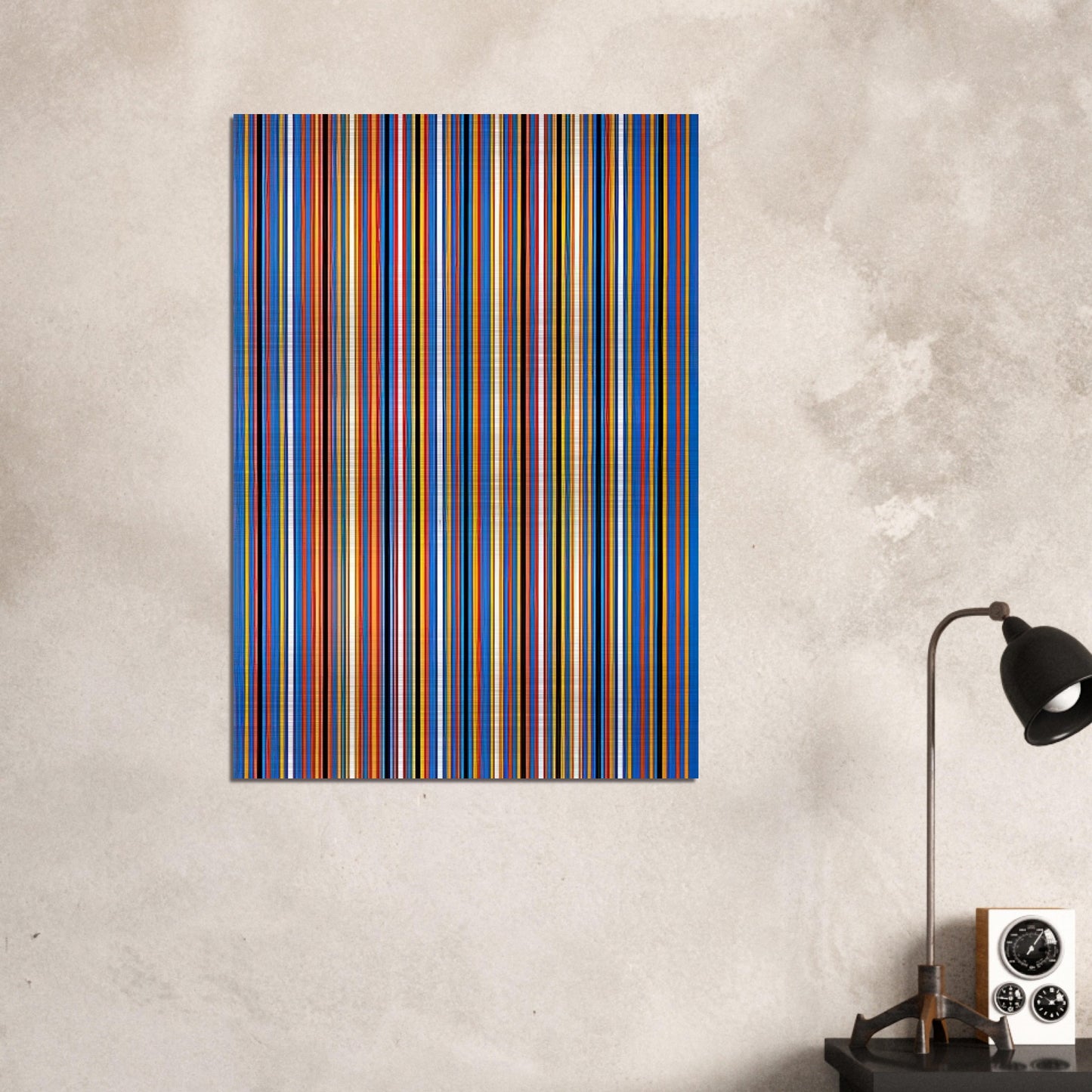 RA 2 1981 - Bridget Riley Brushed Aluminum Print - 70x100 cm / 28x40 inches | Bridget Riley Aluminum Print | Bridget Riley Prints