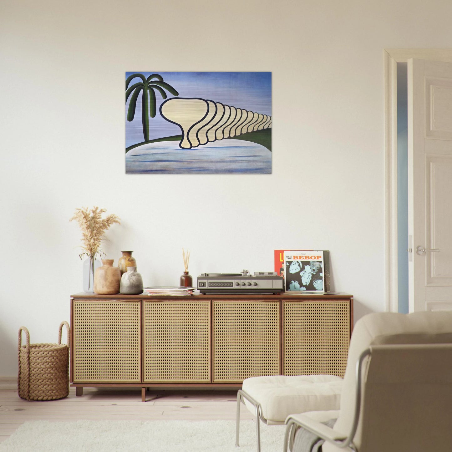 Sleep - Tarsila do Amaral Brushed Aluminum Print - 70x100 cm / 28x40 inches | Tarsila do Amaral Aluminum Print | Tarsila do Amaral Prints