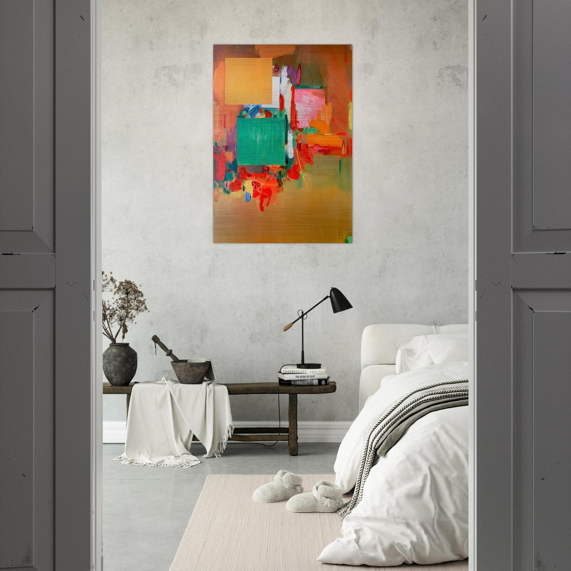 Song of the Nightingale - Hans Hofmann Brushed Aluminum Print - 70x100 cm / 28x40 inches | Hans Hofmann Aluminum Print | Hans Hofmann Prints