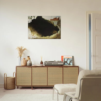 AQUAE DILUVII SUPER TERRAM GENESIS 6 17 1967 - Salvador Dali Brushed Aluminum Print - 70x100 cm / 28x40 inches | Salvador Dali Aluminum Print | Salvador Dali Prints